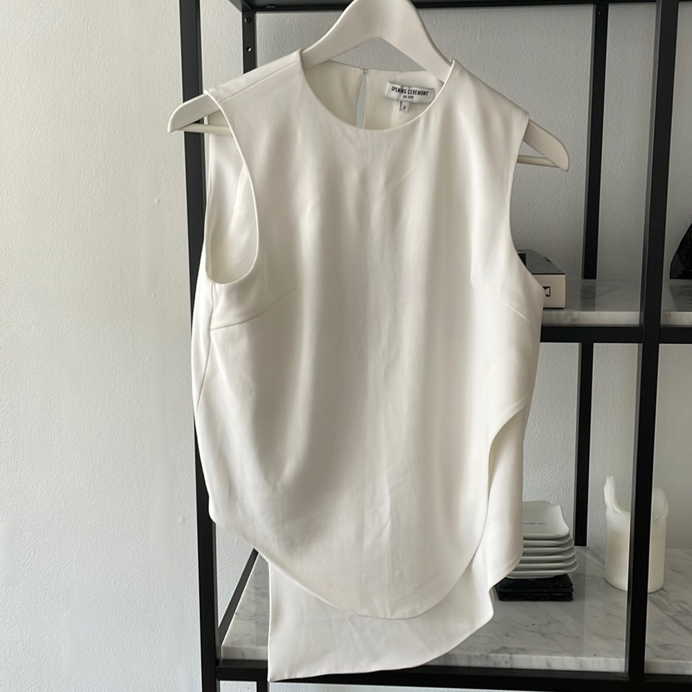 Opening ceremony sleeveless top